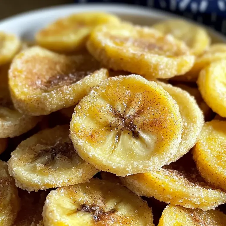 Cinnamon-Sugar Air Fryer Banana Chips