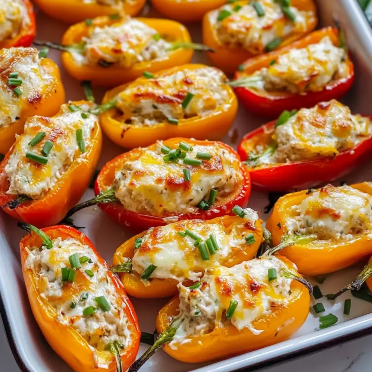 Cream Cheese Stuffed Mini Peppers
