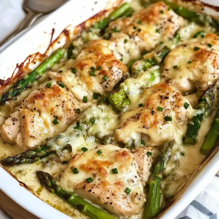 Creamy Chicken Bake Recipe with Asparagus