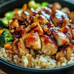 Honey BBQ Chicken Rice