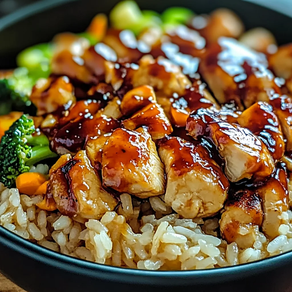 Honey BBQ Chicken Rice
