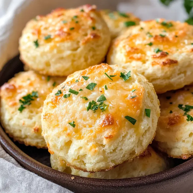 Keto Cheddar Garlic Biscuits