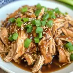 Keto Shredded Crock Pot Teriyaki Chicken