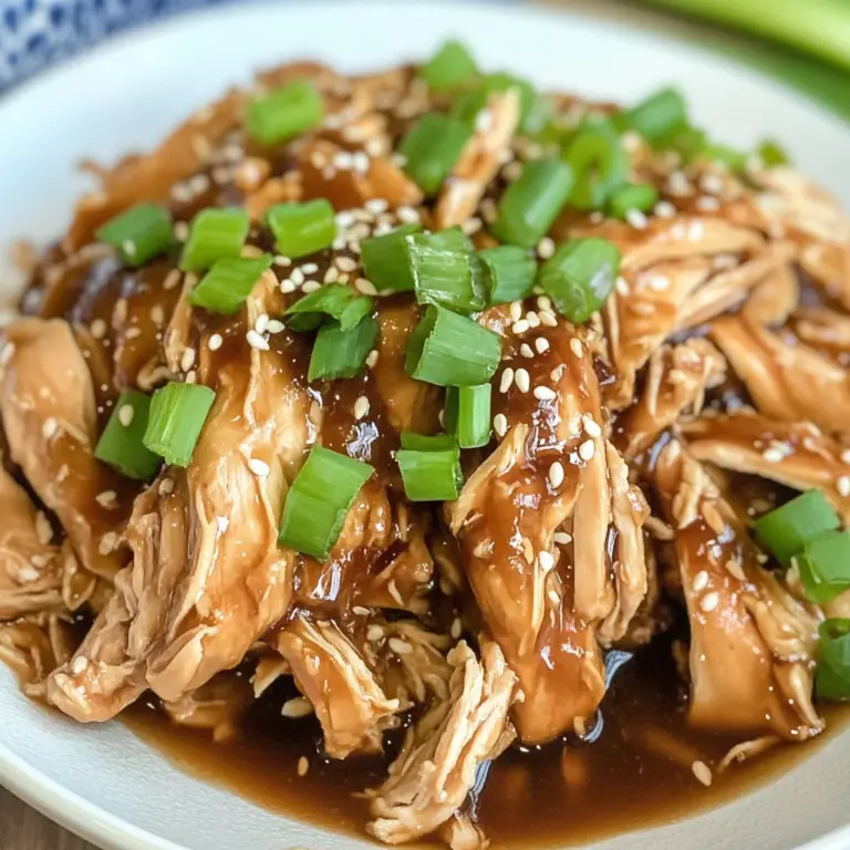 Keto Shredded Crock Pot Teriyaki Chicken