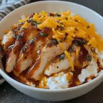 Macro Friendly BBQ Ranch Chicken Bowl with 42g of Protein