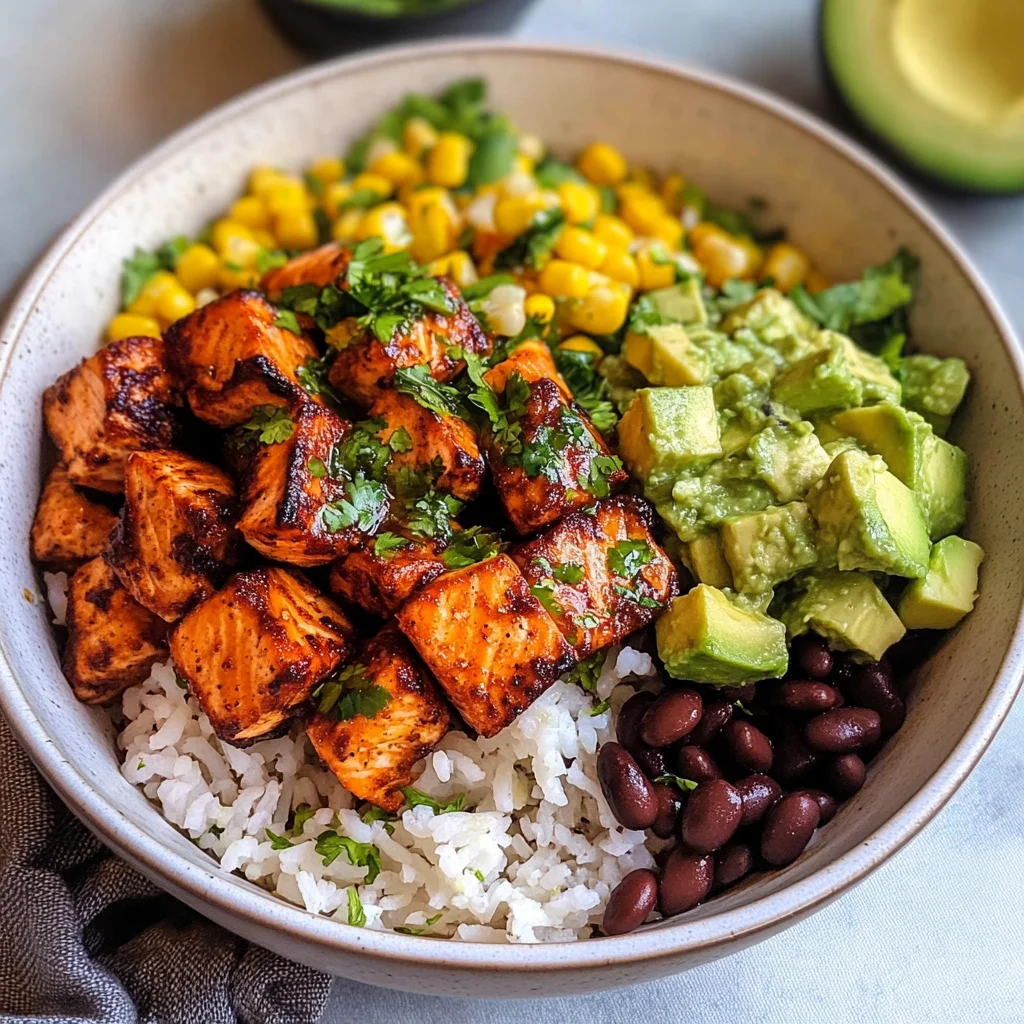Salmon Burrito Bowl