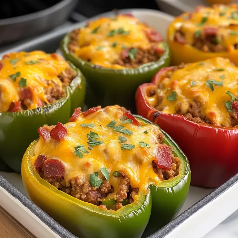 Stuffed Bell Peppers Without Rice