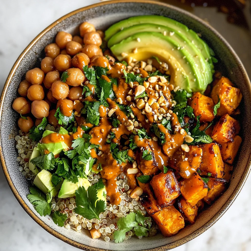 Thai Peanut Sweet Potato Buddha Bowl