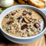 Vegan Mushroom Wild Rice Soup