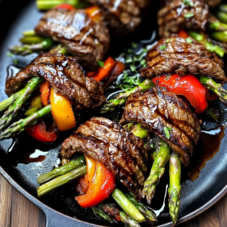 Air Fried Steak and Asparagus Bundles