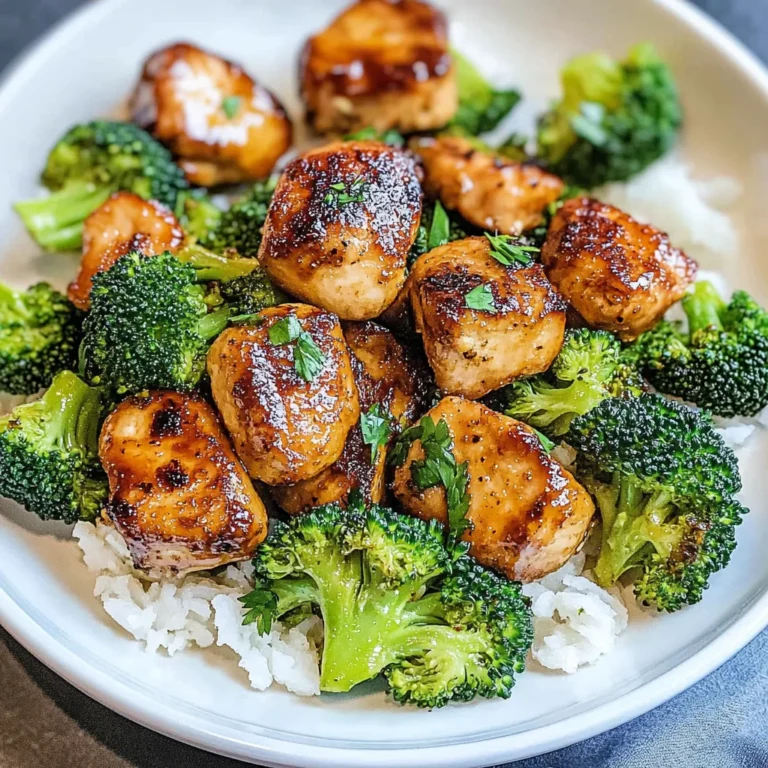 Air Fryer Chicken Bites and Broccoli