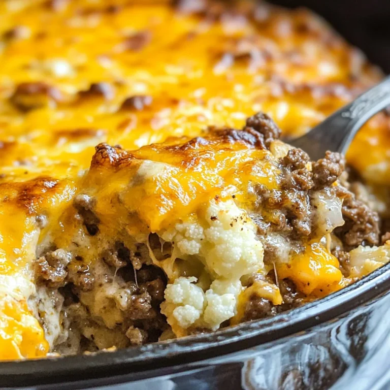 Keto Cheeseburger Casserole Recipe