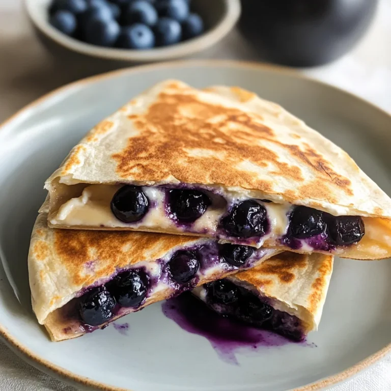 Blueberry Breakfast Quesadilla