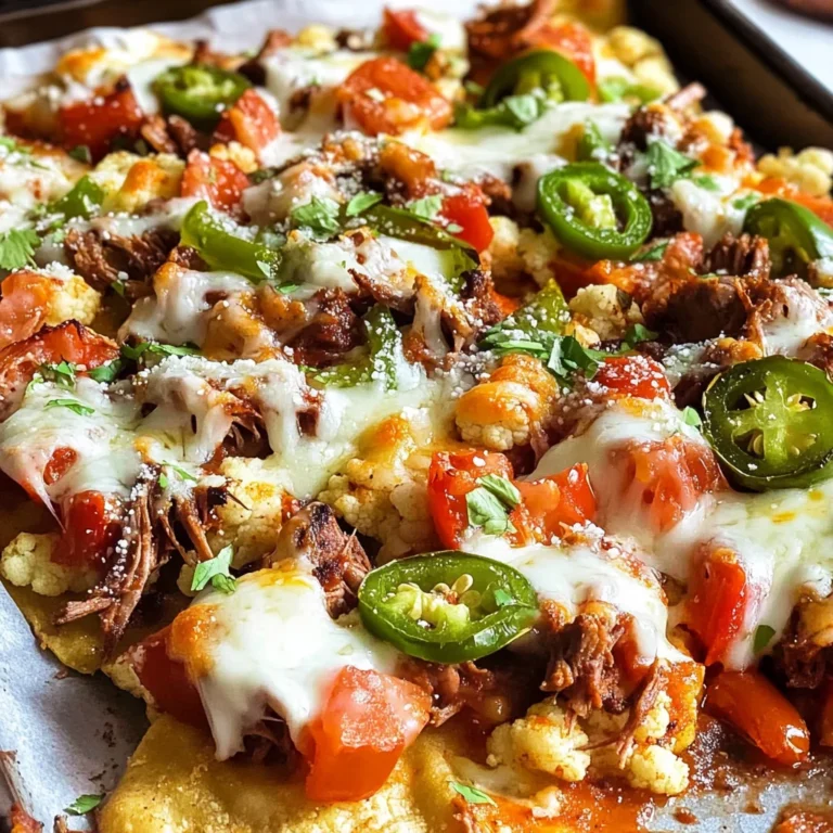 Cauliflower Pulled Pork Nachos