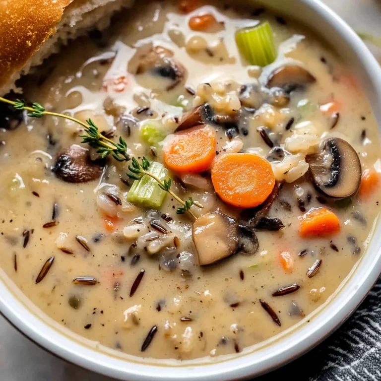 Creamy Mushroom & Wild Rice Soup