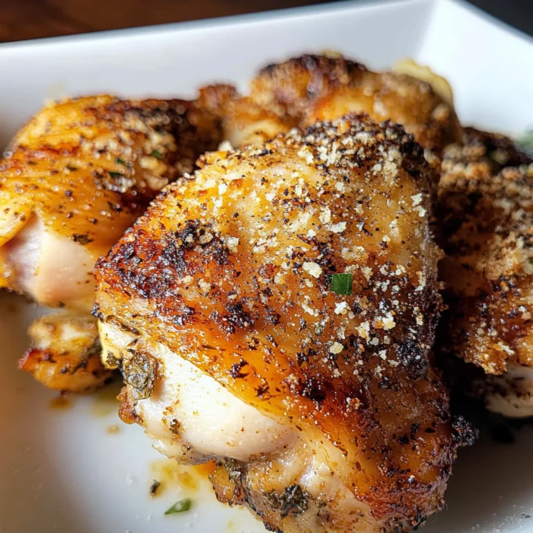Garlic Parmesan Chicken Thighs