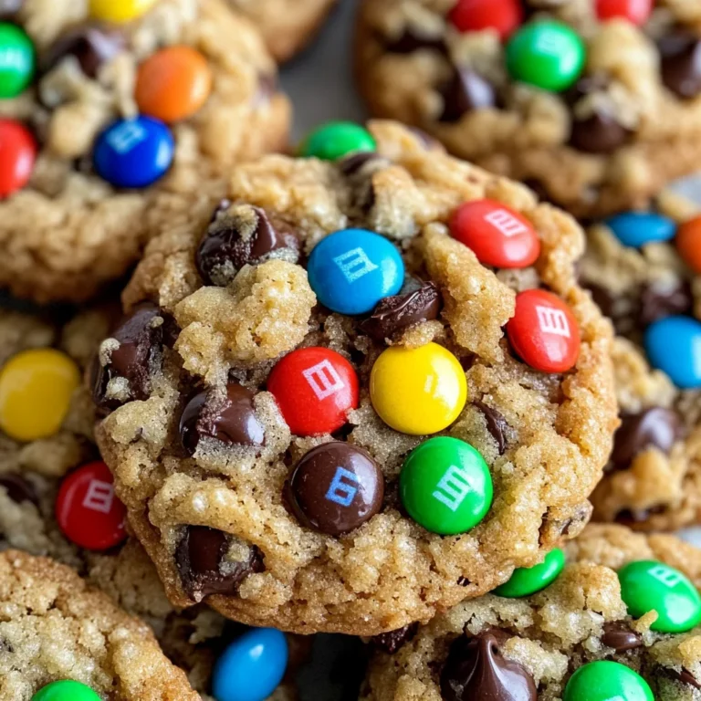 Gluten Free Flourless Monster Cookies
