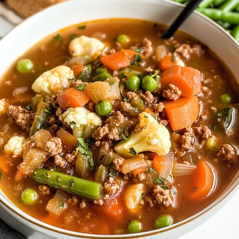 Hamburger Vegetable Soup