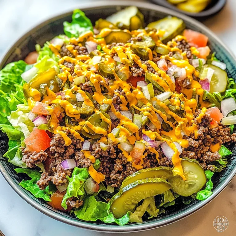 Keto Big Mac Salad Recipe