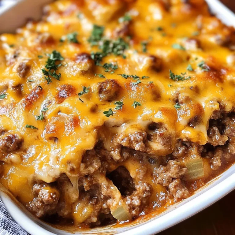 Keto Cheeseburger Casserole