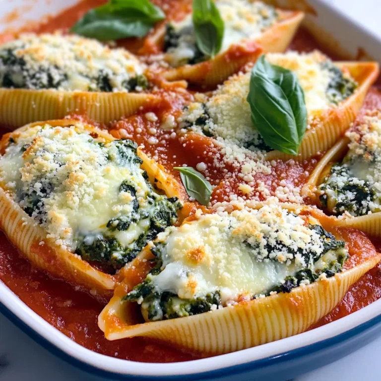 Spinach and Ricotta Stuffed Shells Recipe