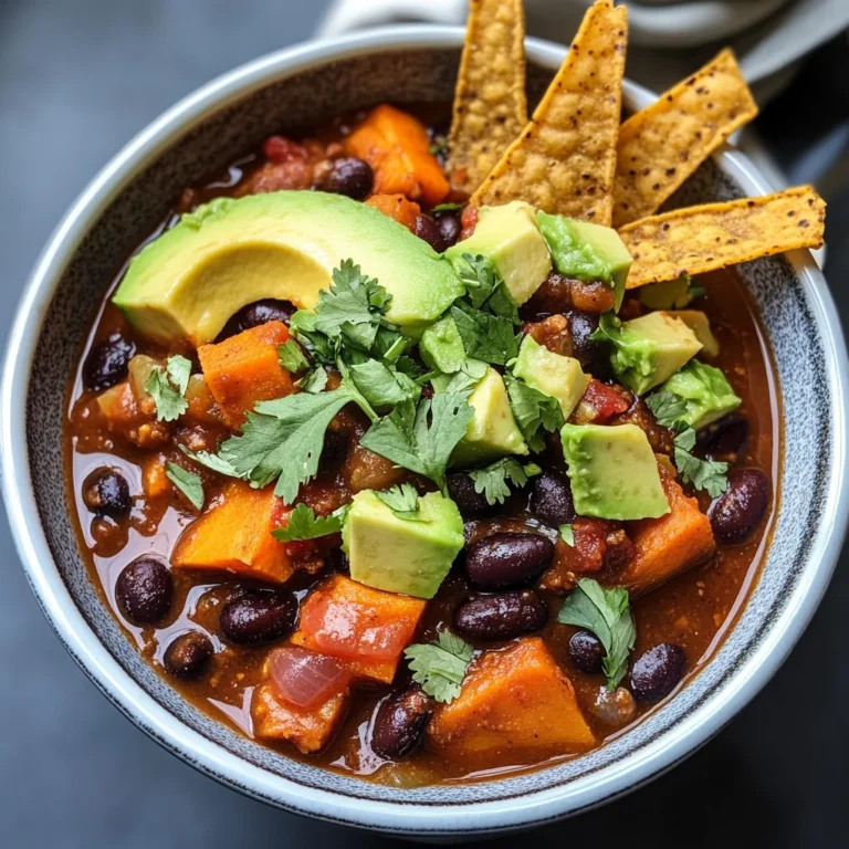 Sweet Potato Black Bean Chili
