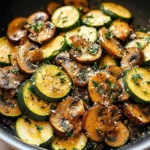 Skillet Zucchini and Mushrooms