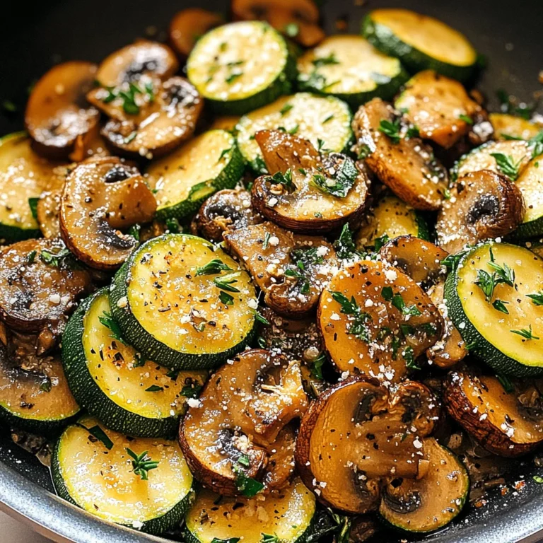 Skillet Zucchini and Mushrooms