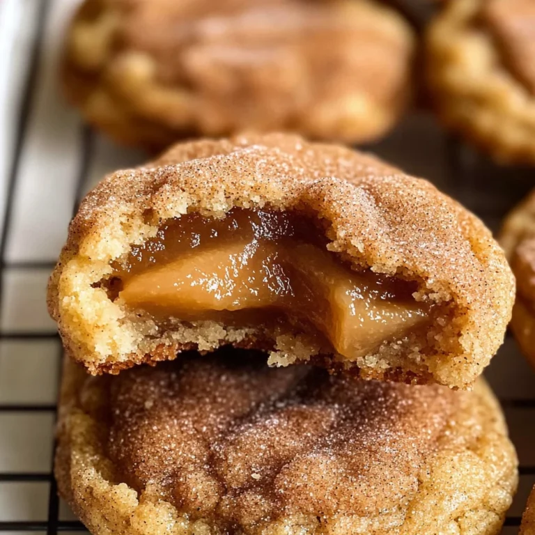 Apple Butter Snickerdoodle Cookies