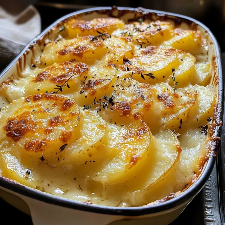 Cheesy Garlic Potatoes Gratin – Easy & Creamy Recipe