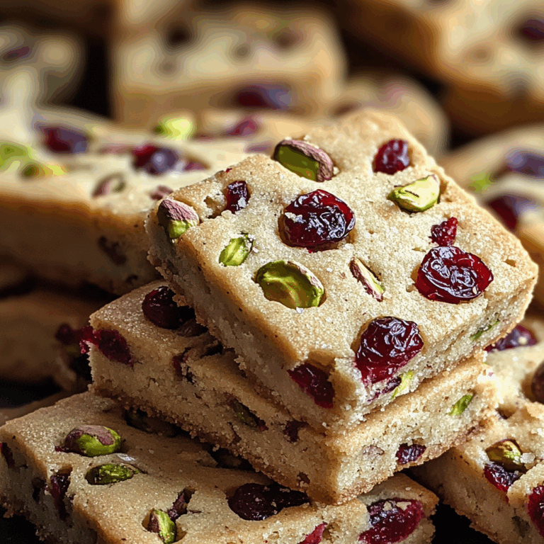 Cranberry Pistachio Shortbread Cookies: A Festive Delight for the Holidays