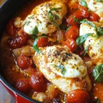 Garlic Tomato Chicken with Mozzarella