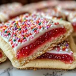 Strawberry Pop Tart Sugar Cookies
