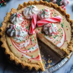 White Chocolate Candy Cane Pie