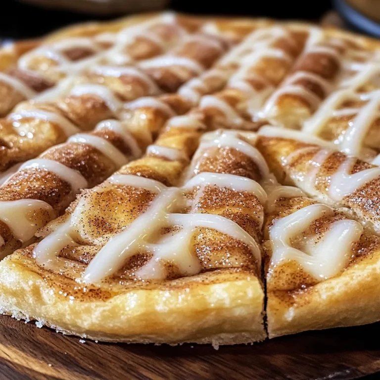 Cinnamon-Sugar Pizza made with Crescent Rolls
