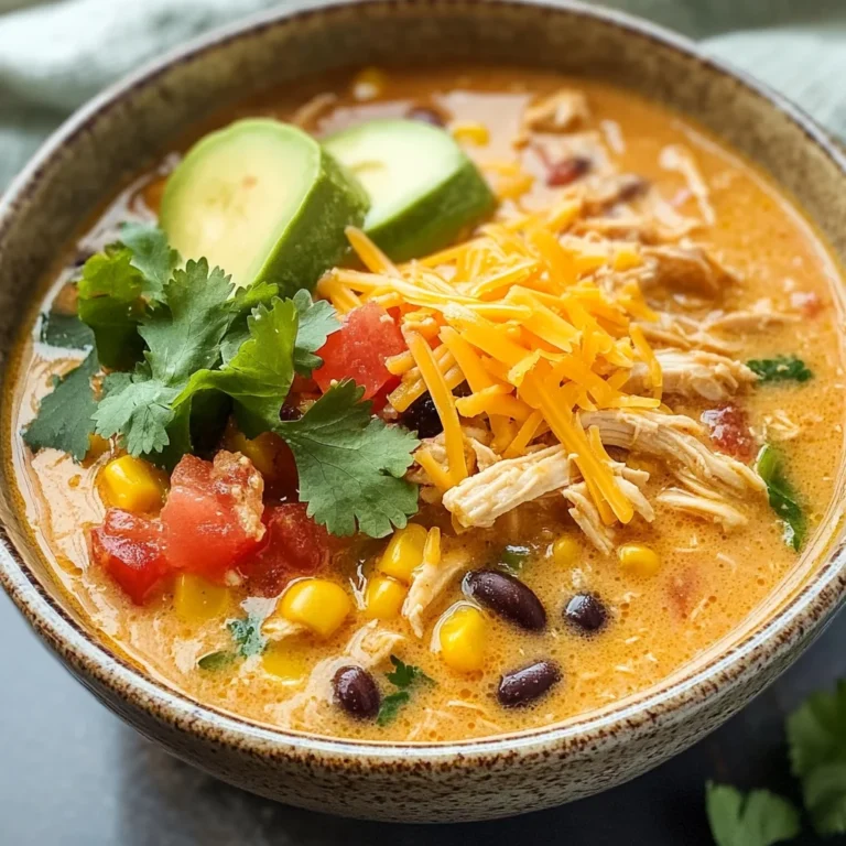 Creamy Chicken Tortilla Soup