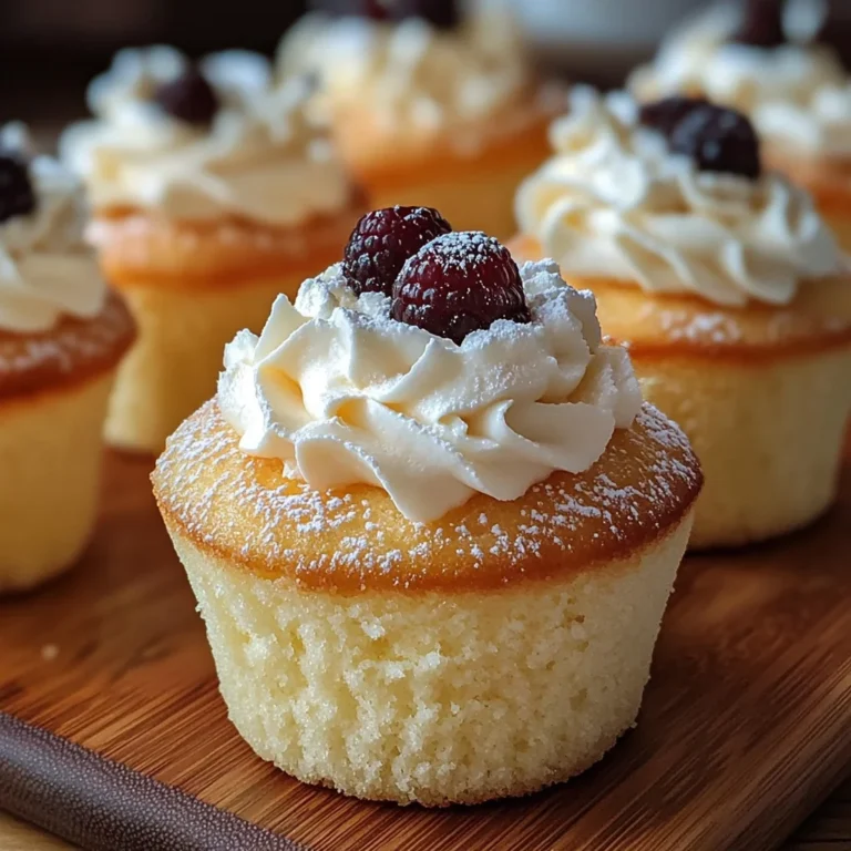 Fluffy Japanese Cotton Cheesecake Cupcakes