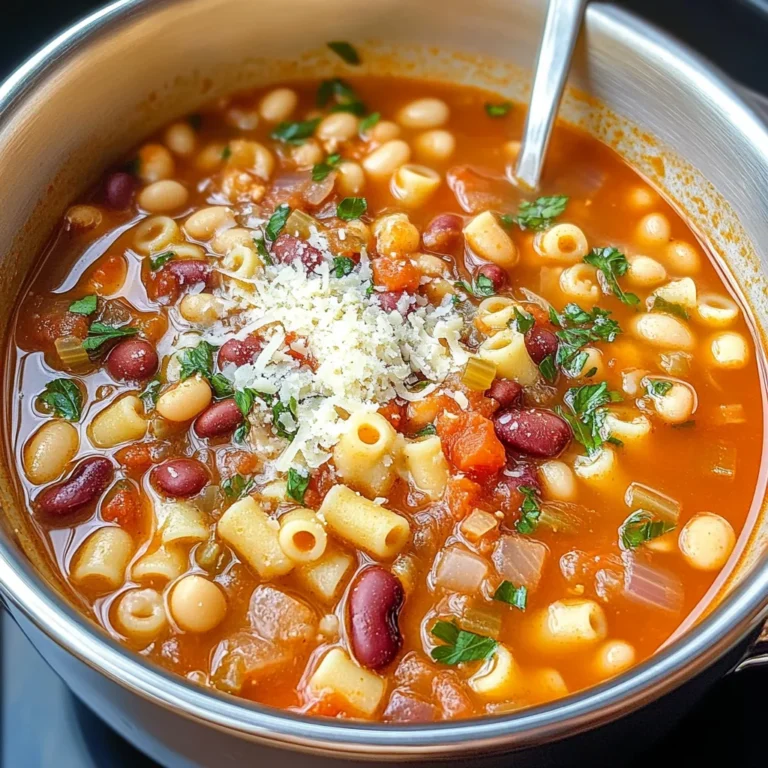 Italian Pasta Fagioli Soup Recipe