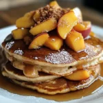 Peach Cobbler Pancakes