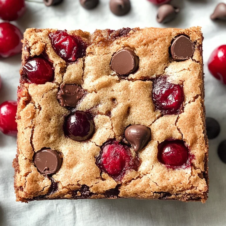 Cherry Chocolate Chip Blondies