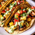 Chili Lime Chicken Tacos with Grilled Pineapple Salsa