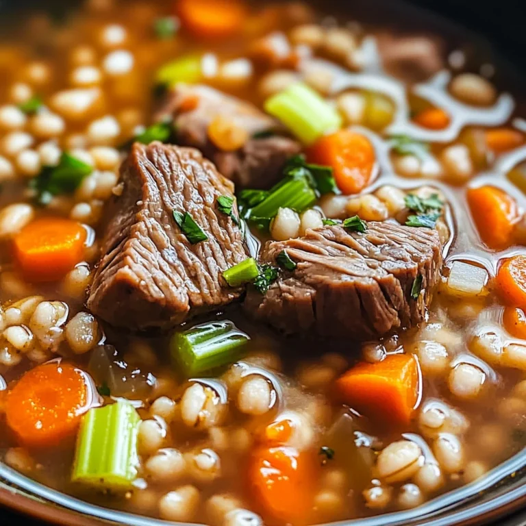 Cozy Beef and Barley Soup