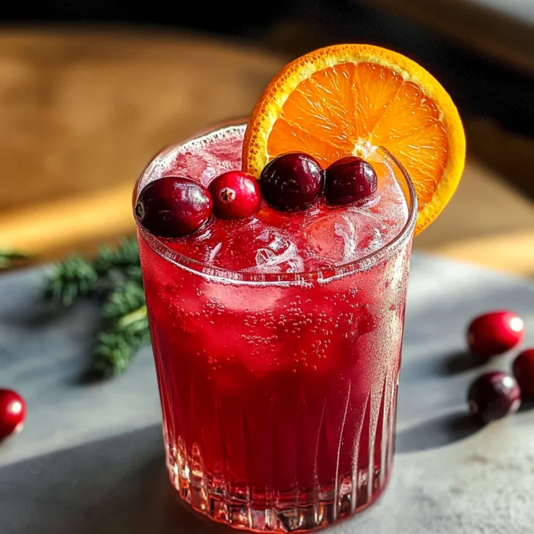 Cranberry and Orange Juice Mocktail
