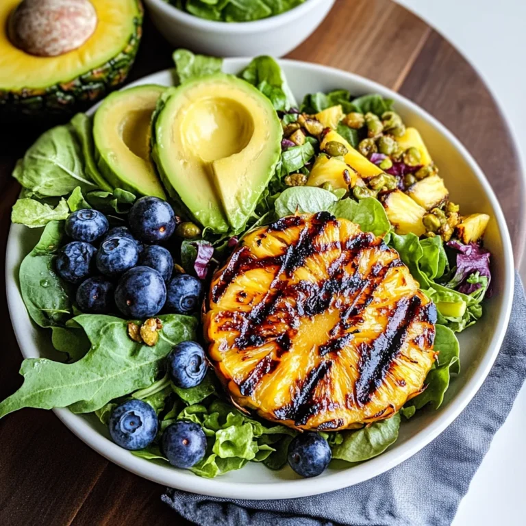 Creamy Citrus Dressing + Grilled Pineapple Salad