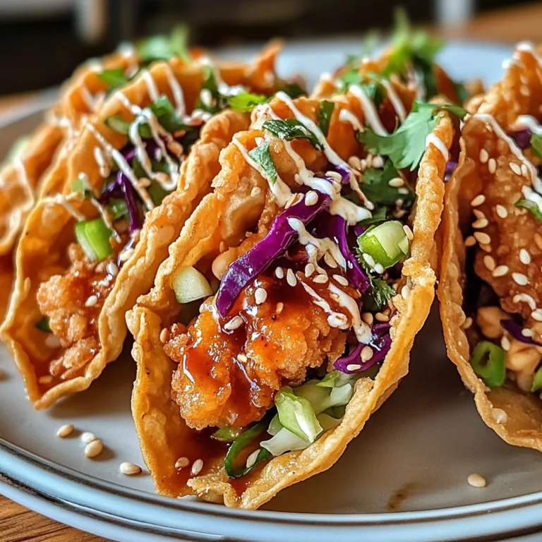 Crispy Chicken Wonton Tacos