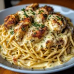 Easy Creamy Cajun Chicken Spaghetti with Garlic Mozzarella Sauce