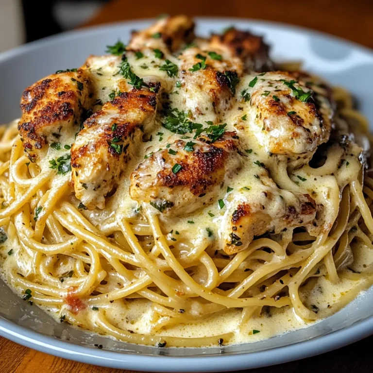 Easy Creamy Cajun Chicken Spaghetti with Garlic Mozzarella Sauce