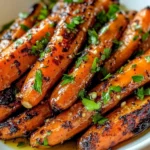 Honey Garlic Butter Roasted Carrots