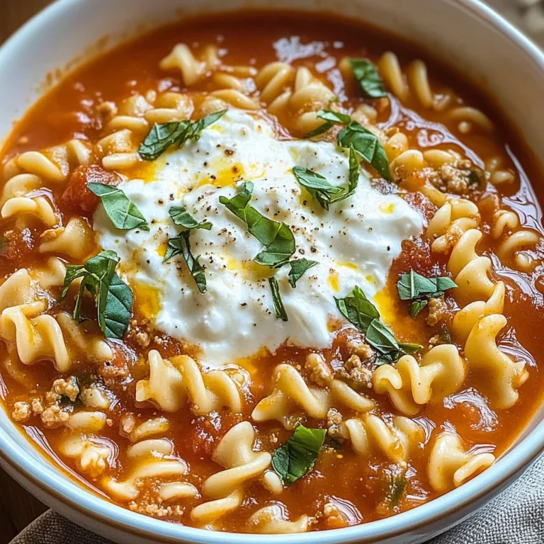 Irresistible Lasagna Soup