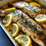 Mediterranean Herb and Lemon Baked Branzino
